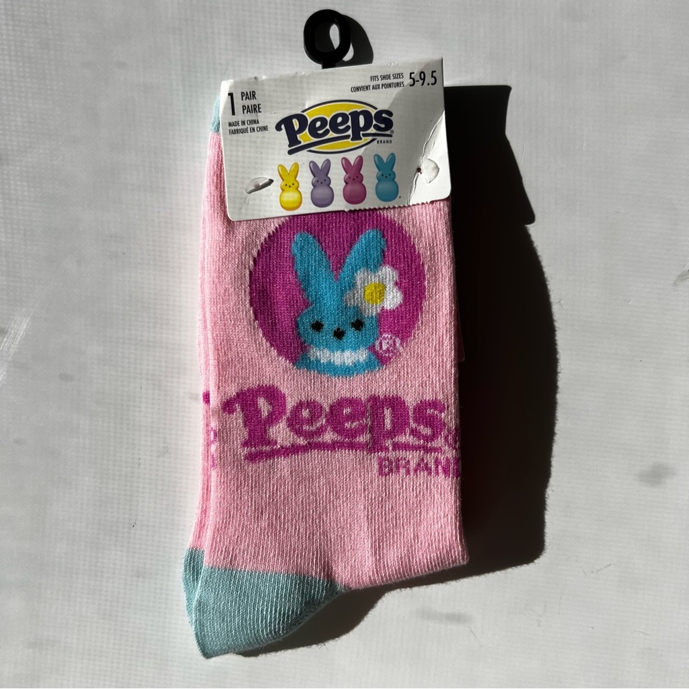 Peeps Easter Bunny Long Socks, 1 Pair